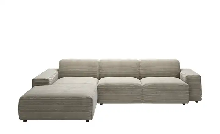 Gray & Jones Ecksofa Baltic Breeze Taupe links Cordstoff Armlehne Typ 1