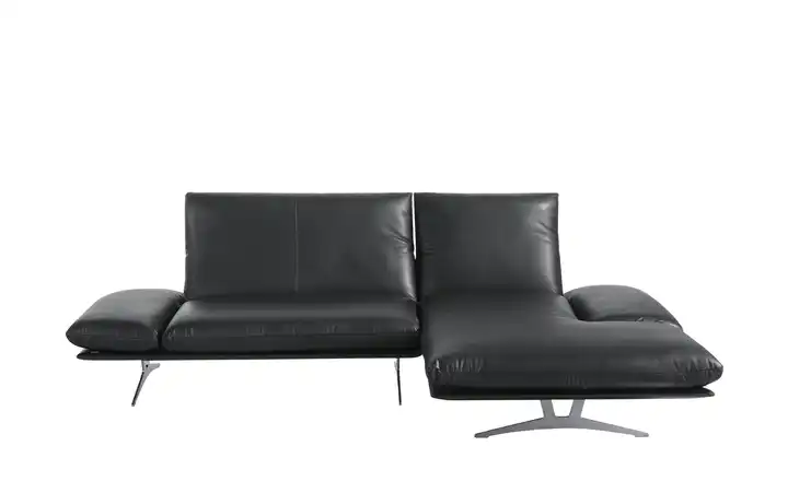 KOINOR Ecksofa Echtleder Francis Schwarz rechts 1