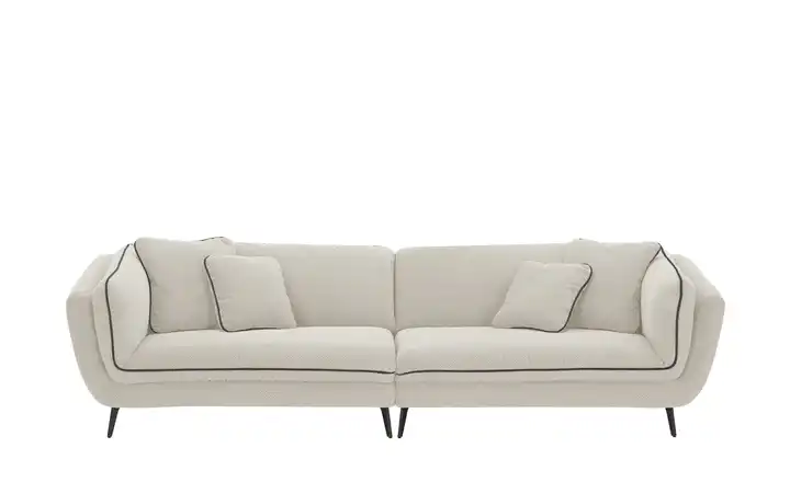 pop Bigsofa zweifarbig Cosy Cloudyflex Natur, Schwarz