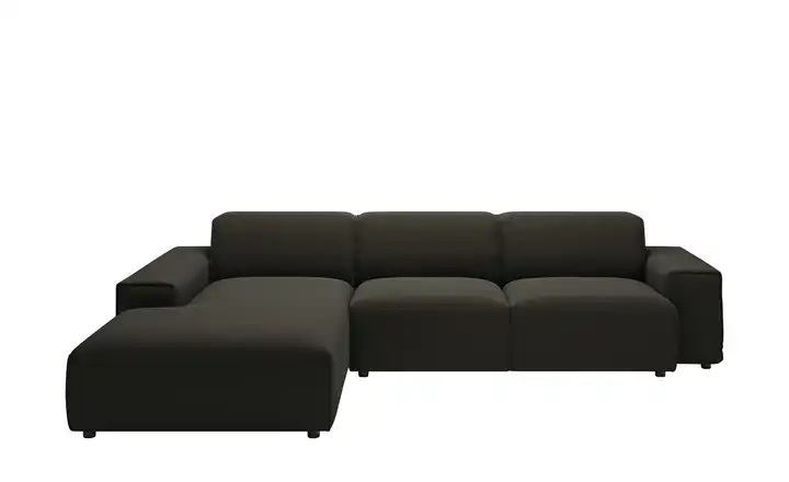 Gray & Jones Ecksofa Baltic Breeze Dunkelbraun links Mikrofaser Armlehne Typ 1
