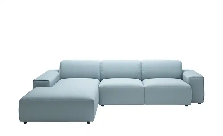 Gray & Jones Ecksofa Baltic Breeze Hellblau links Mikrofaser Armlehne Typ 1