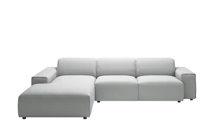 Gray & Jones Ecksofa Baltic Breeze Hellgrau links Mikrofaser Armlehne Typ 1