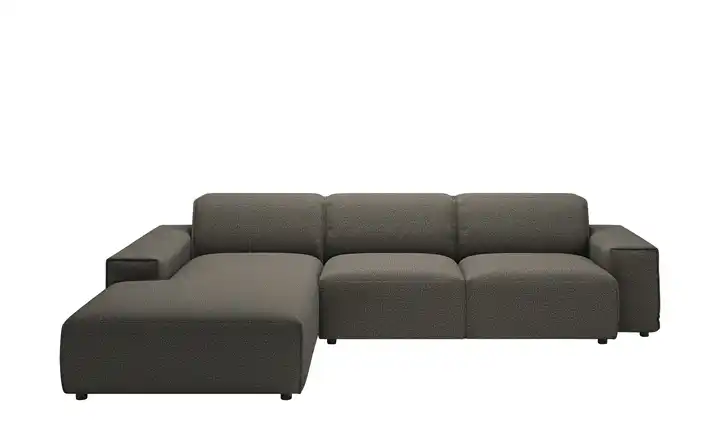 Gray & Jones Ecksofa Baltic Breeze Steingrau links Mikrofaser Armlehne Typ 1