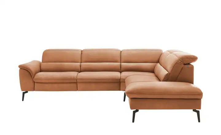 Hukla Ecksofa Luisa Cognacbraun rechts Grundfunktion