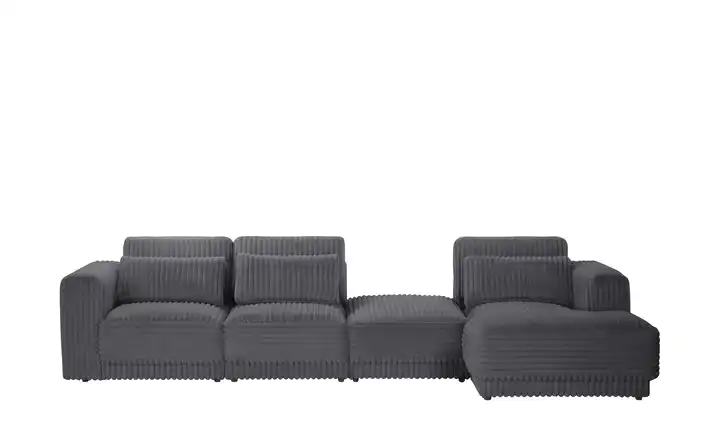 Twist Ecksofa in modernem Breitcord Torrino