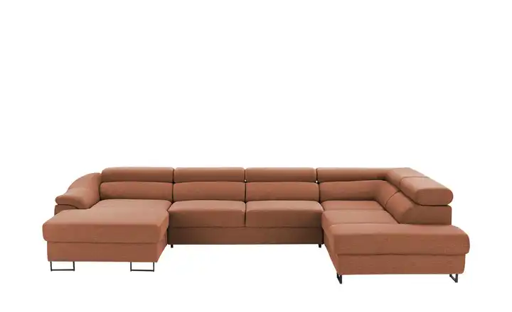 Twist Ecksofa Lavos Rotbraun rechts Grundfunktion