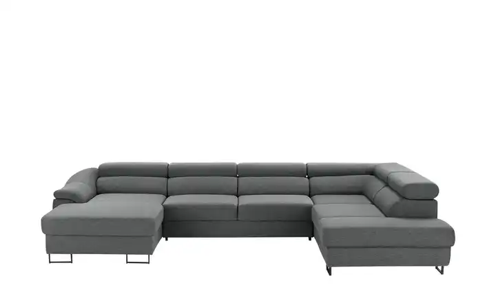 Twist Ecksofa Lavos Stahlgrau rechts Grundfunktion