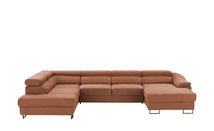 Twist Ecksofa Lavos Rotbraun links Grundfunktion