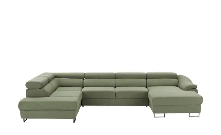 Twist Ecksofa Lavos Grün links Grundfunktion