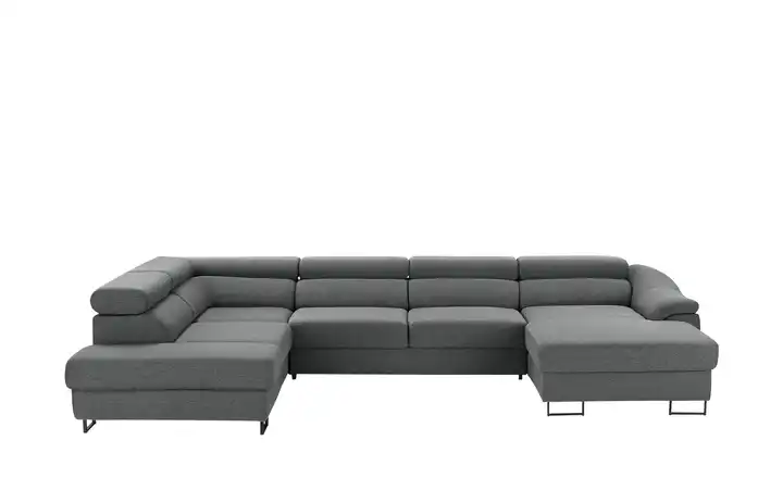 Twist Ecksofa Lavos Stahlgrau links Grundfunktion