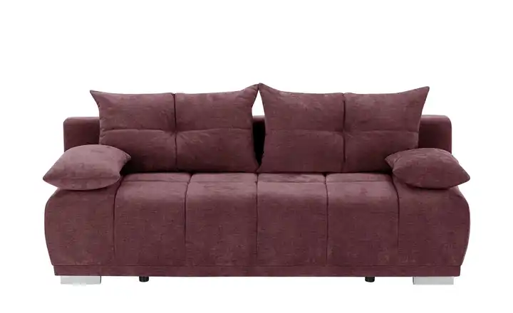 Twist Schlafsofa mit Boxspringpolsterung Gala Dunkelrot Webstoff
