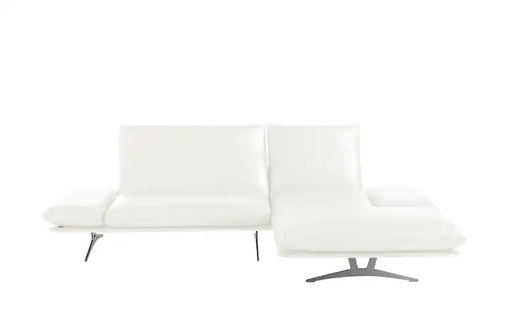 KOINOR Ecksofa Echtleder Francis Weiß rechts 1