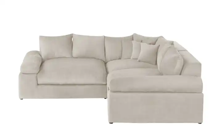 smart Ecksofa Lionore Beige Webstoff