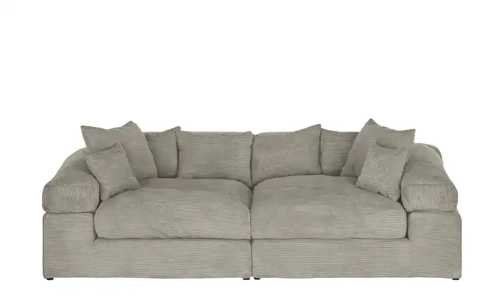smart Big Sofa Schlamm Cordstoff