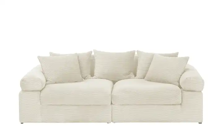 smart Big Sofa Lionore Creme Cordstoff