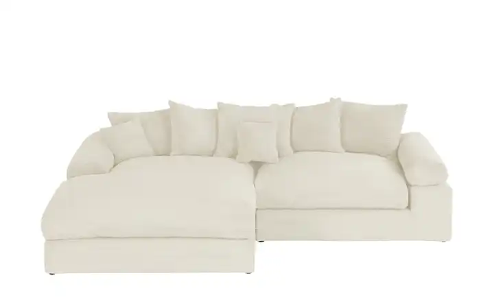 smart Ecksofa Lionore Creme links Cordstoff