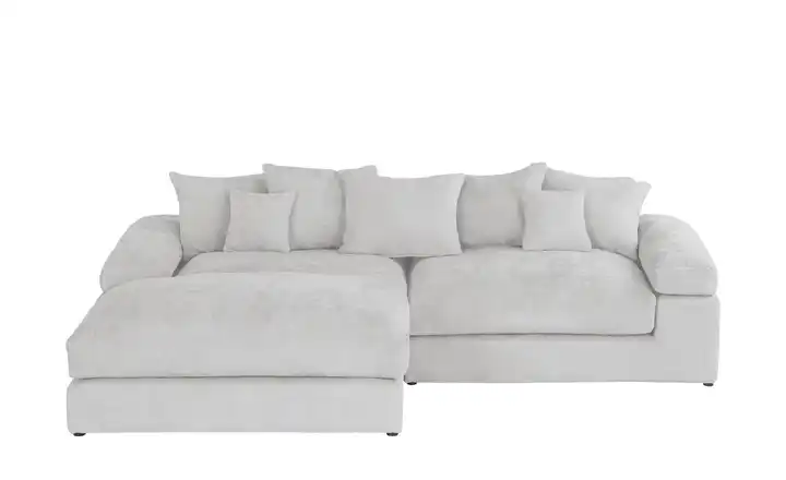 smart Ecksofa Lionore Silbergrau links Chenille