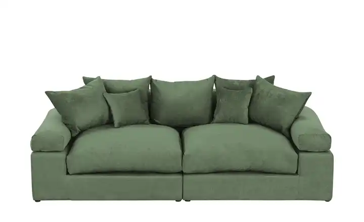 smart Big Sofa Lionore Grün Webstoff