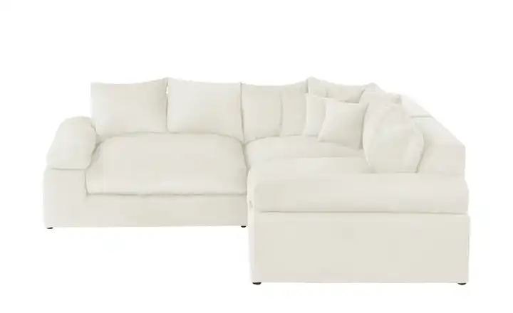 smart Ecksofa Lionore Creme Webstoff