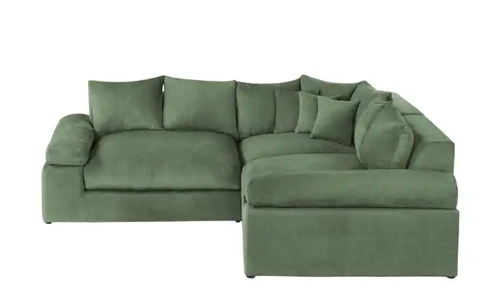 smart Ecksofa Lionore Grün Webstoff