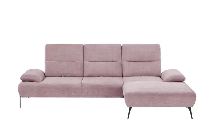Twist Ecksofa Cesar Flieder rechts Flachgewebe grob