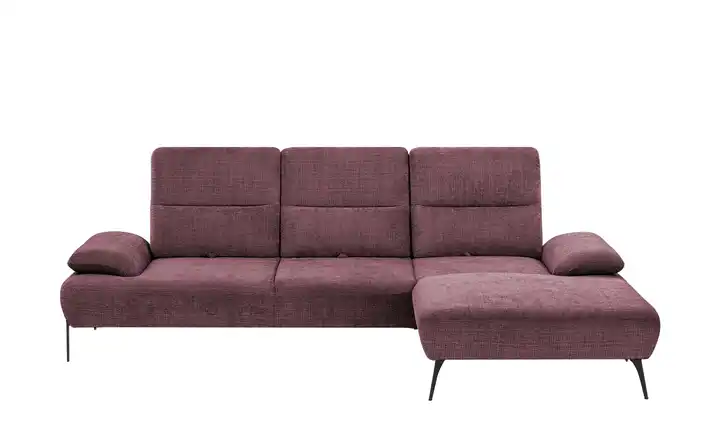 Twist Ecksofa Cesar Lila/Violett rechts Flachgewebe grob