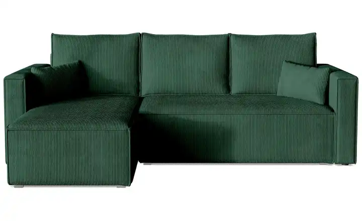 Ecksofa Top Dunkelgrün links