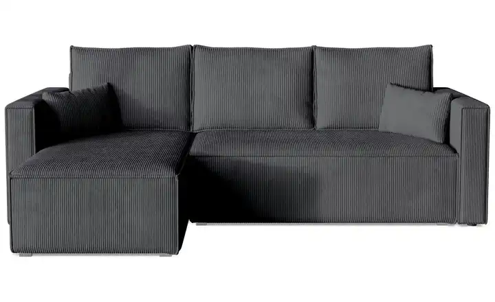 Ecksofa Top Dunkelgrau links