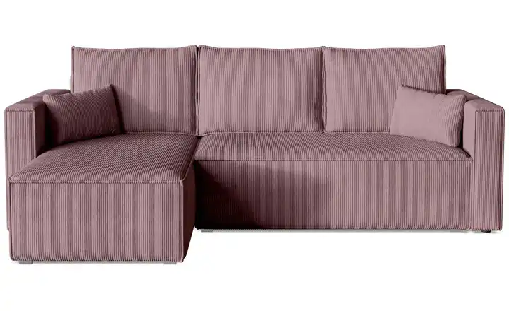 Ecksofa Top Dunkelrosa links