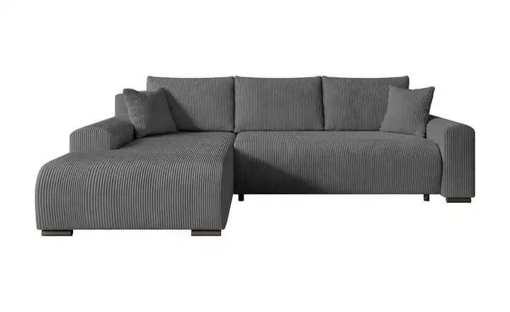 Ecksofa Nelly Dunkelgrau links