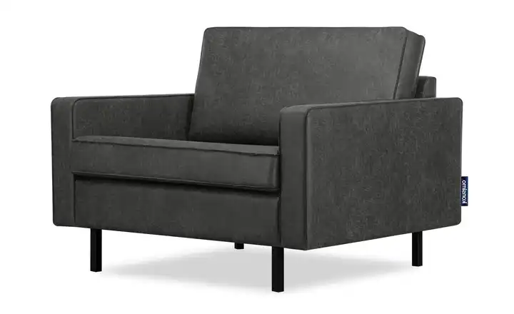 KONSIMO Sessel Invia Dunkelgrau 92 cm