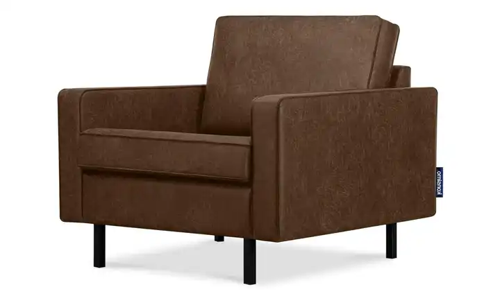 KONSIMO Sessel Invia Dunkelbraun 75 cm