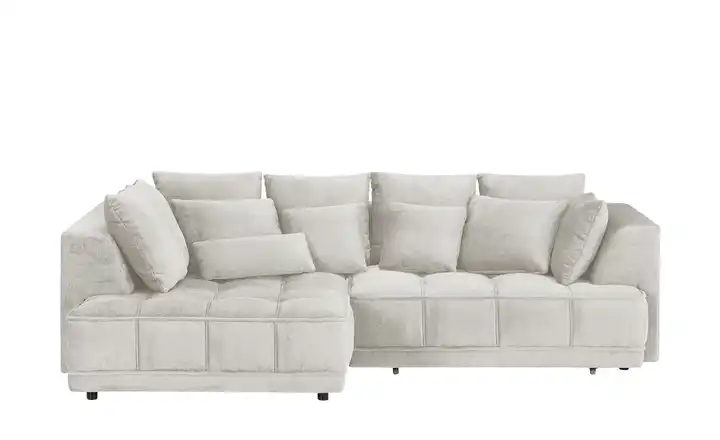 Twist Ecksofa Tiga Beige links Erweiterte Funktion Mikrofaser in Velours-Optik