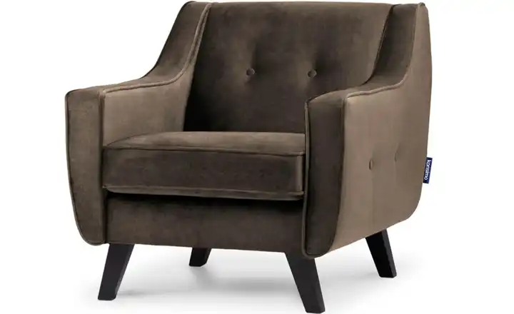 KONSIMO Sessel Terso Braun Velours