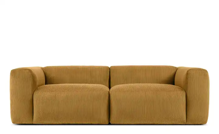 KONSIMO Einzelsofa Buffo Gelb 4 Cordstoff