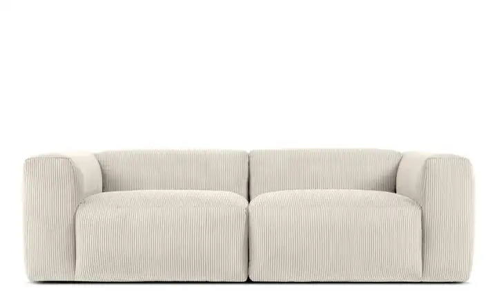 KONSIMO Einzelsofa Buffo Creme 4 Cordstoff