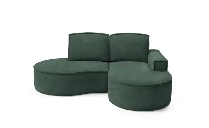 Ecksofa Flow Dunkelgrün