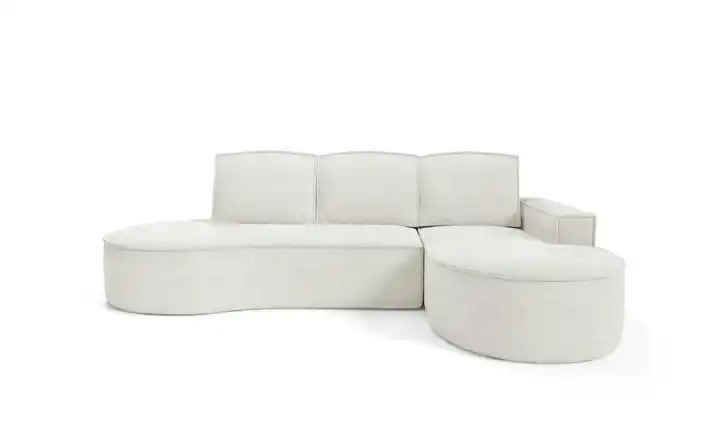 Ecksofa Flow Weiß