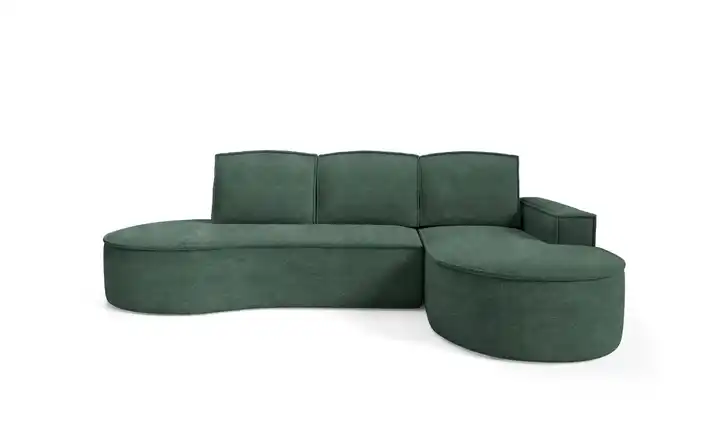 Ecksofa Flow Dunkelgrün