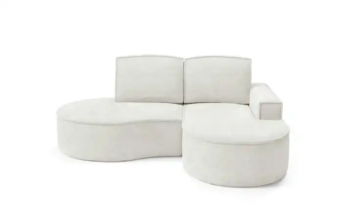 Ecksofa Flow Weiß