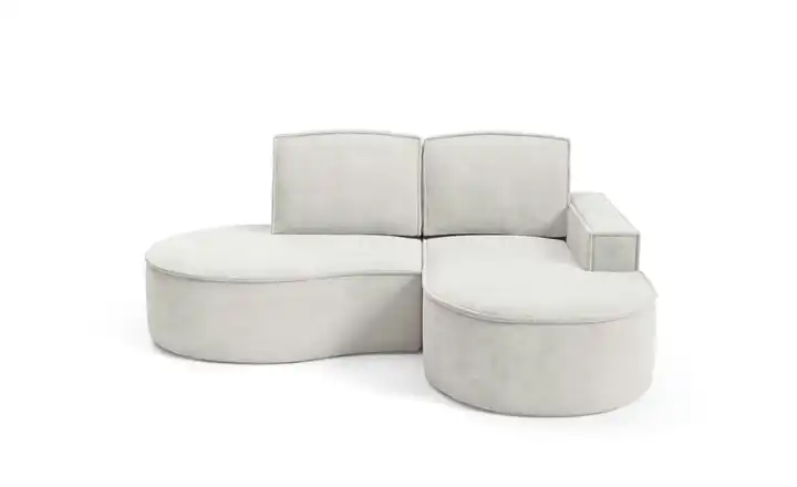 Ecksofa Flow Cremeweiß