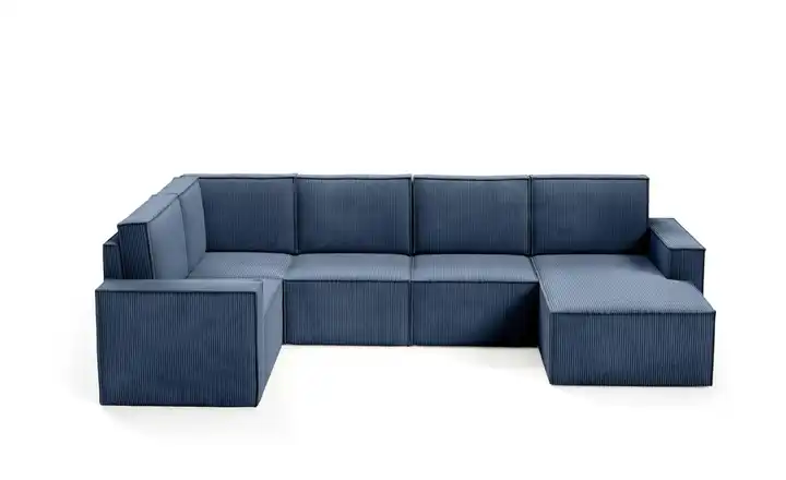 Wohnlandschaft Orto Dunkelblau links