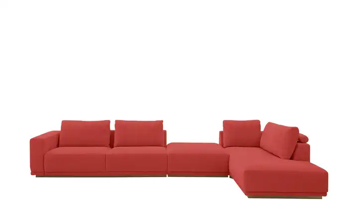 Musterring Ecksofa JustB! PM200 rechts Feuerrot ohne