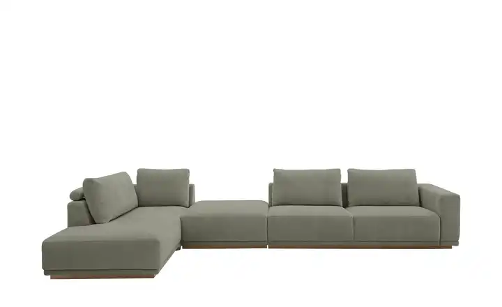 Musterring Ecksofa JustB! PM200 links Olivgrün ohne