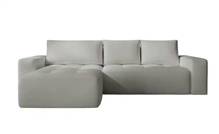 Ecksofa Portland links Hellgrau