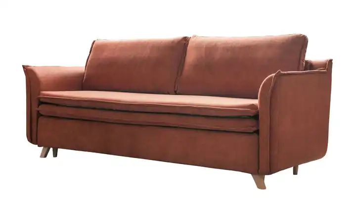 Miuform 3-Sitzer Sofa mit Bettfunktion Charming Charlie Ziegelrot