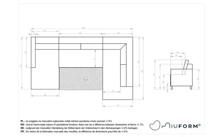 Miuform Wohnlandschaften mit Funktion  