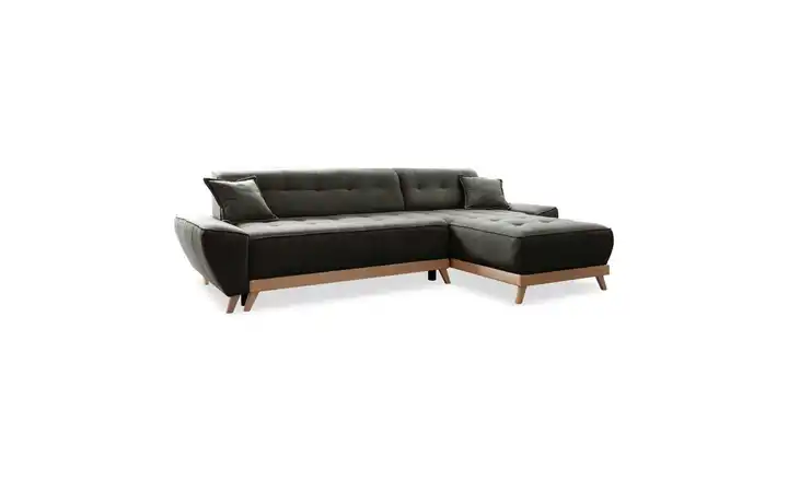 Miuform Ecksofa beidseitig montierbar Anthrazit