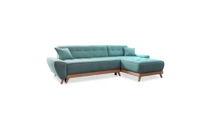 Miuform Ecksofa beidseitig montierbar Türkis