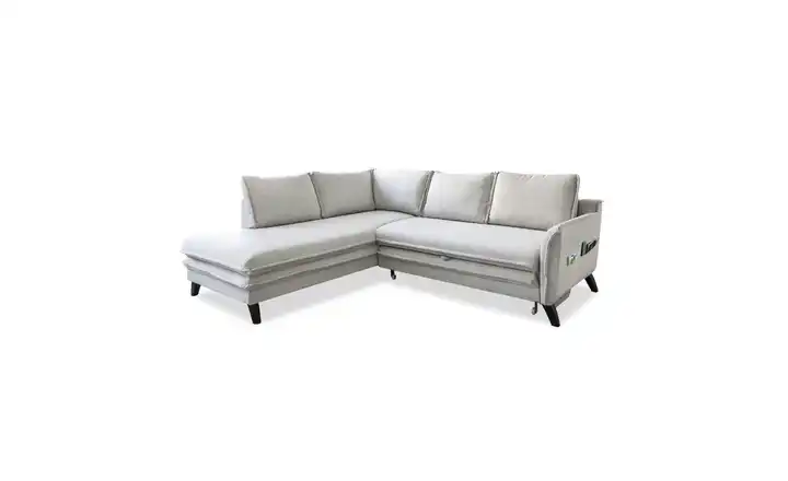 Miuform Ecksofa mit Schlaffunktion Beige links